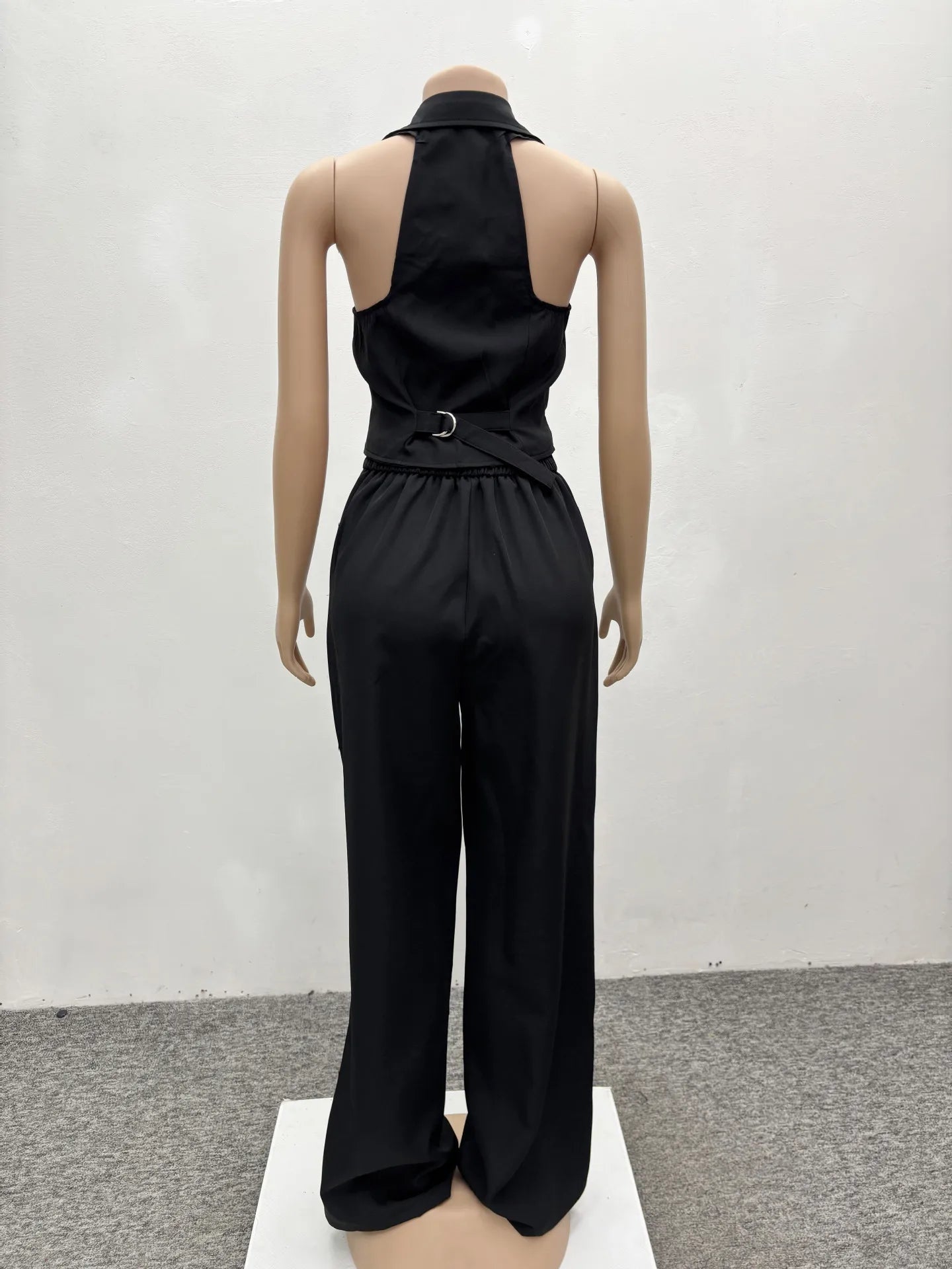 Pants Set Women Two Piece Sets Sexy Matching Sets Sleeveless Vest Tops Wide Leg Long Pants High Waist Slim Fit Y2k Streetwear