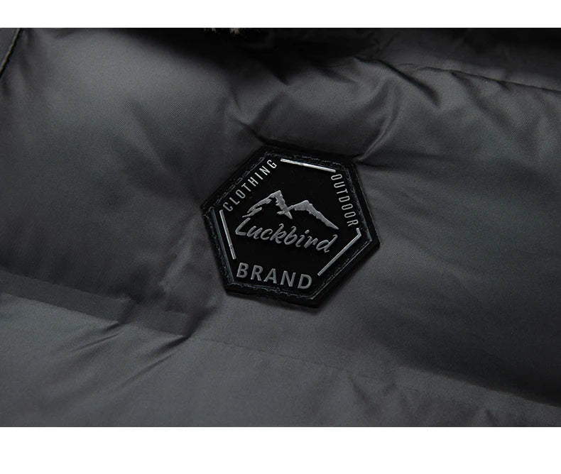 Big Collar 2026 New Winter Parkas Men Thicken Casual Outwear Slim Fit Outwear Waterproof Warm Stand Collar Outwear Coat