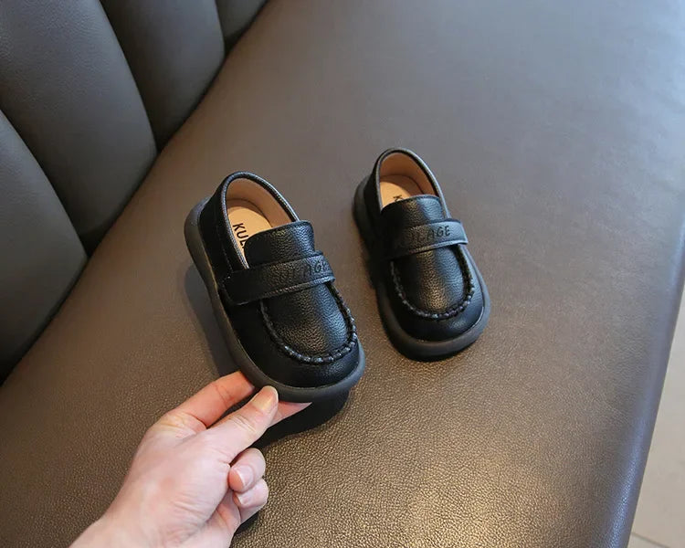 Baby Boys Casual Shoes for Wedding Party Fashion 2025 Spring Autumn Toddlers Kids Leather Shoes Slip-on Loafers Soft Flats New