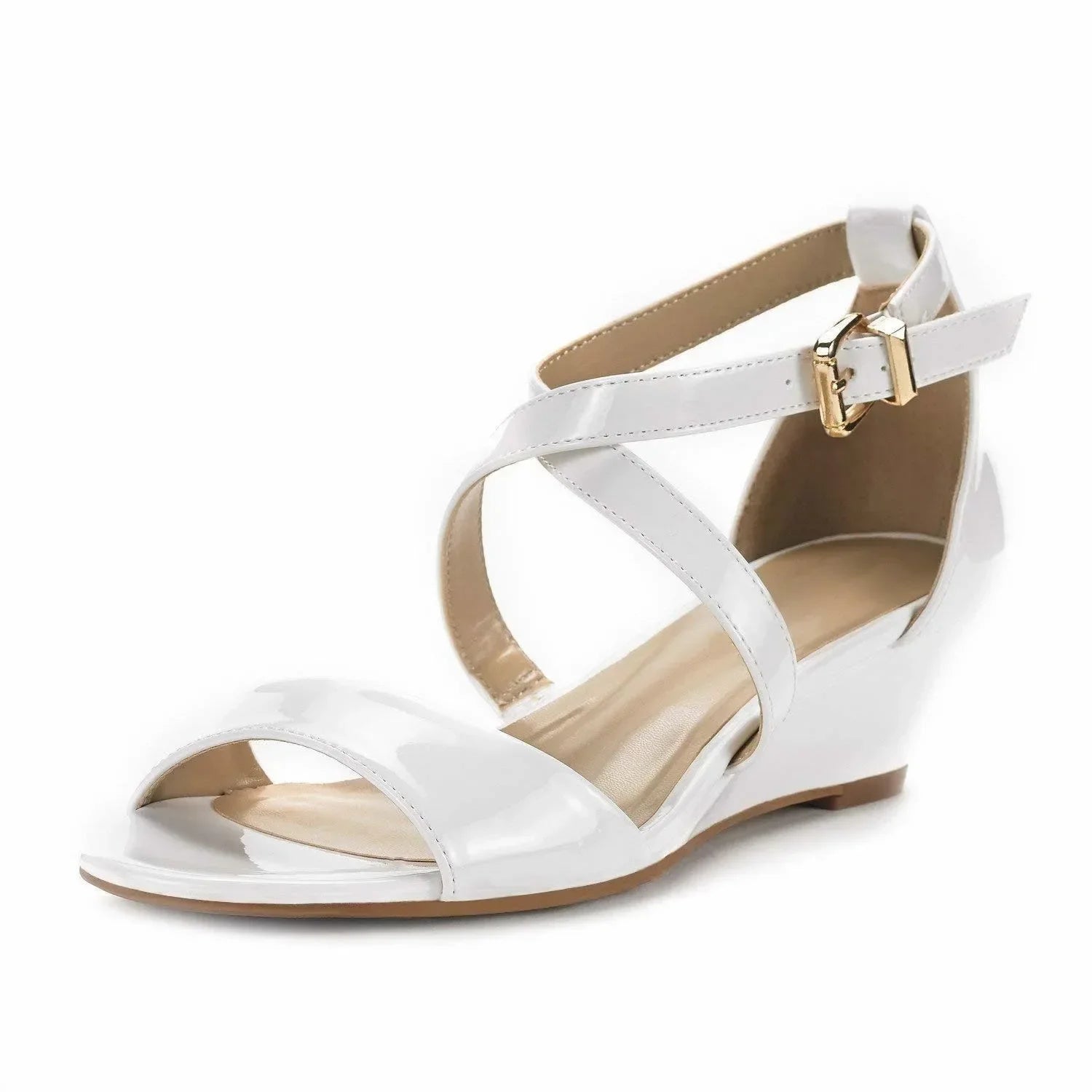 Women's Wedge Chunky Sandals Summer New Casual Open Toes Platform High Heels Female Designers Luxury Party Dress Wedding Shoes