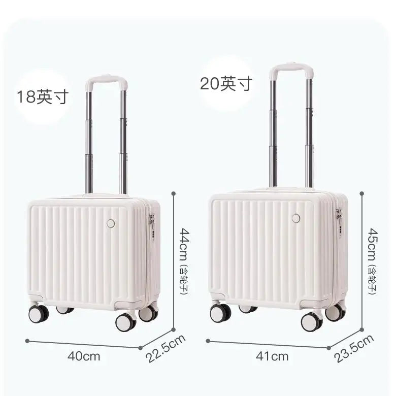 Student suitcase Travel Bag Women's Bag Back to School Spinner Wheel Suitcase Carry-On Boarding Travel 18/20/24