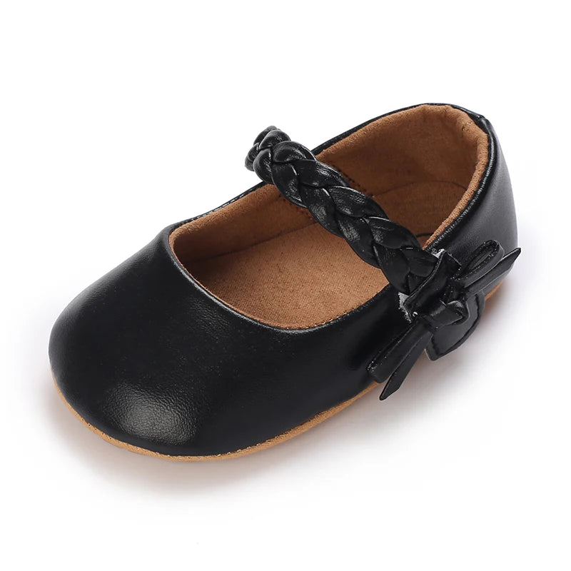 Cute White Lace Baby Girl Princess shoes  Baby Moccasins Moccs Shoes Bow Fringe Rubber Soled Non-slip Footwear Crib Shoes