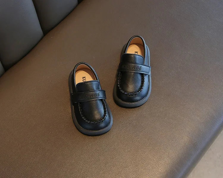 Baby Boys Casual Shoes for Wedding Party Fashion 2025 Spring Autumn Toddlers Kids Leather Shoes Slip-on Loafers Soft Flats New