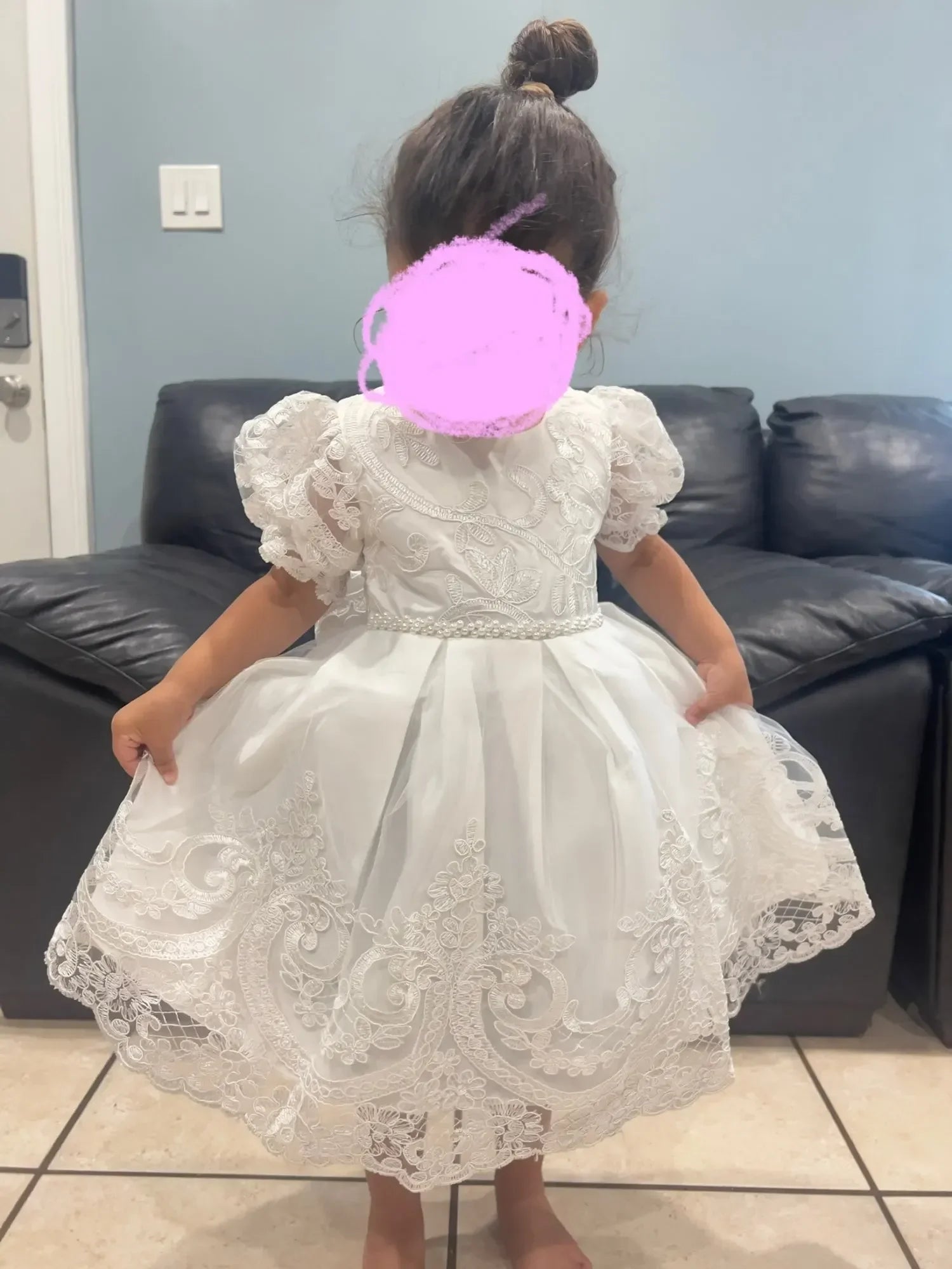 Baby Girls 1st Birthday Pink Princess Dress for Luxury Embroidery Costumes Kids Baptism Party Beading Clothes Toddler Dresses