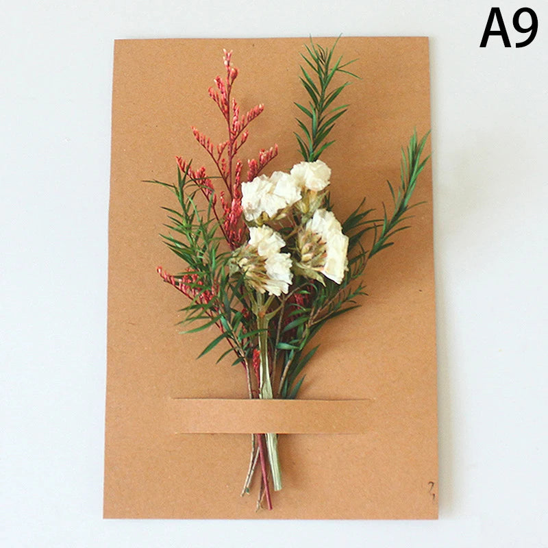 1pc Mini Natural Dry Flowers Bouquet Bridesmaid Boutonnieres Christmas Wedding Decor Valentine's Day DIY Floral Materials