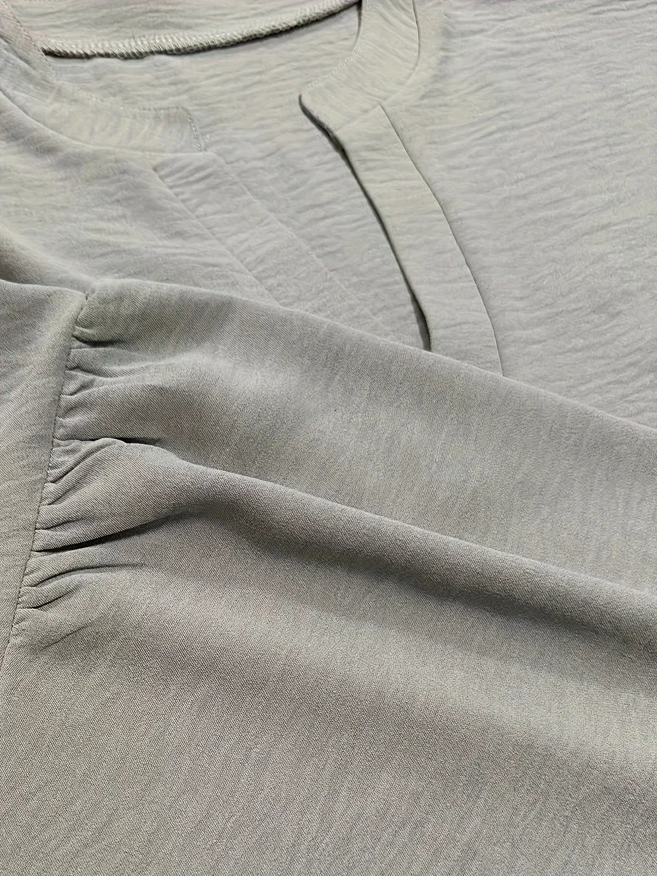 Plus Size 1XL-5XL Women Casual Solid Color Blouse Ladies Fashion Loose Tops V-neck Blouse Long Sleeve Shirt