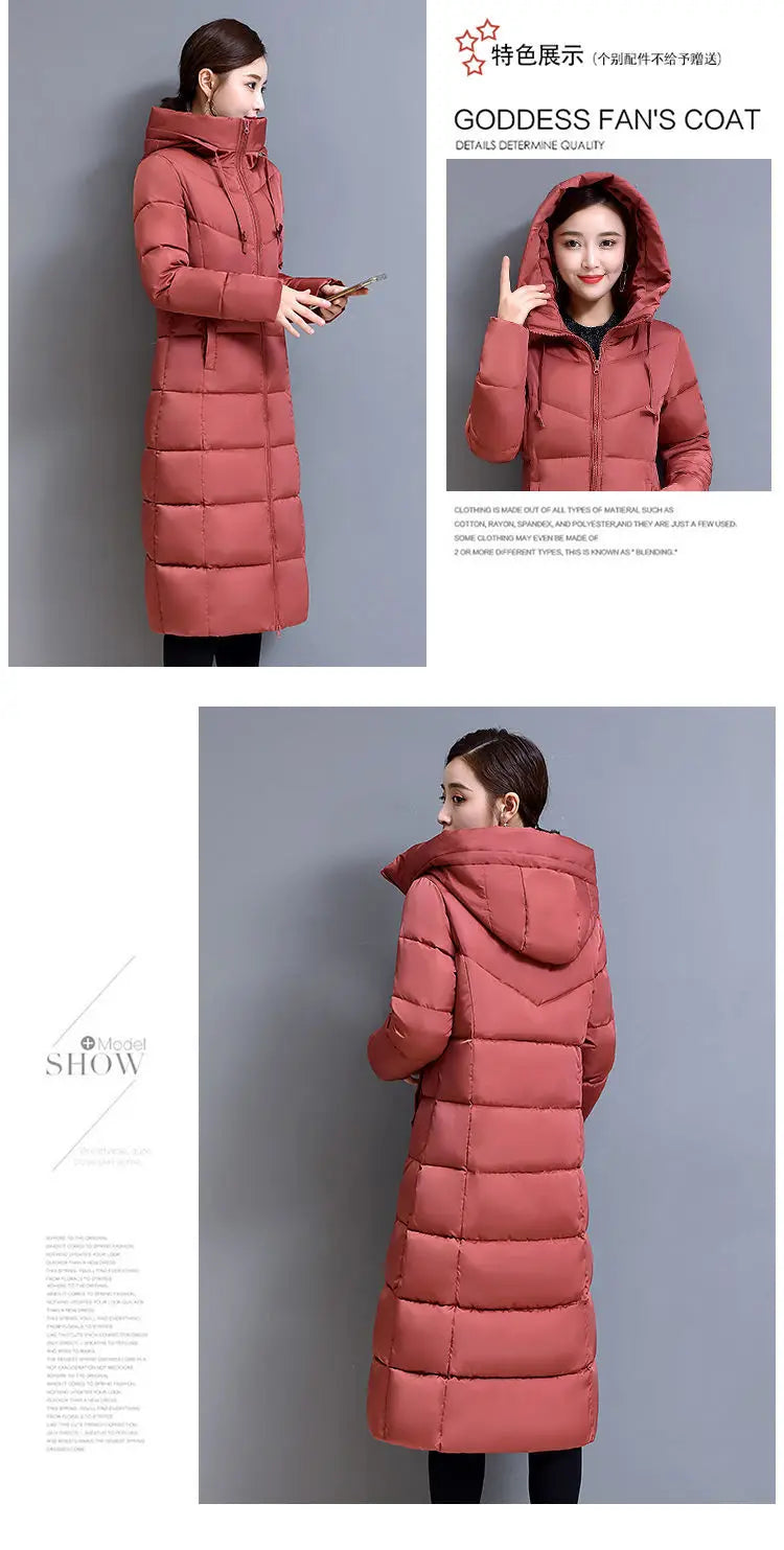 Very Warm Cold Trench Coat for Women Ultra Light Women's Jackets Winter 2025 Long Down Jacket Lightweight Padded Trend Parkas