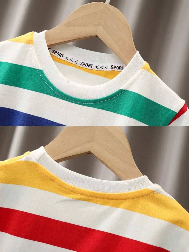 New Baby Boy Clothes Suits Summer Baby Clothes Set Print Dinosaur T-shirts+Pant 2pcs/Suit Infant Outfits Kids Girls Clothes Sets