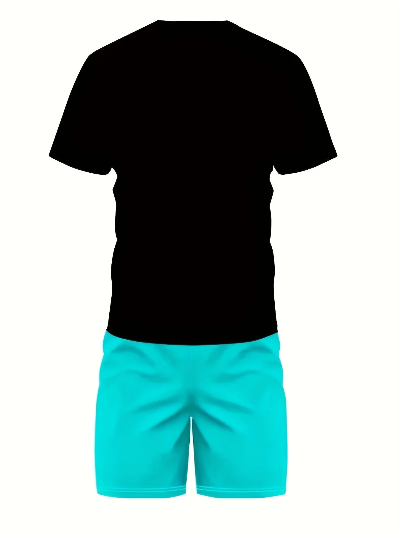 2025 Summer new men's suit Summer fashion casual outdoor street shooting clothing men's simple casual suit short sleeve shorts