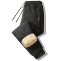Winter Pants Men Faux Fleece Lined Sweatpants Keep Warm Thicken Jogger Pants Outdoor Waterproof Sherpa Pants Men Trousers 2025
