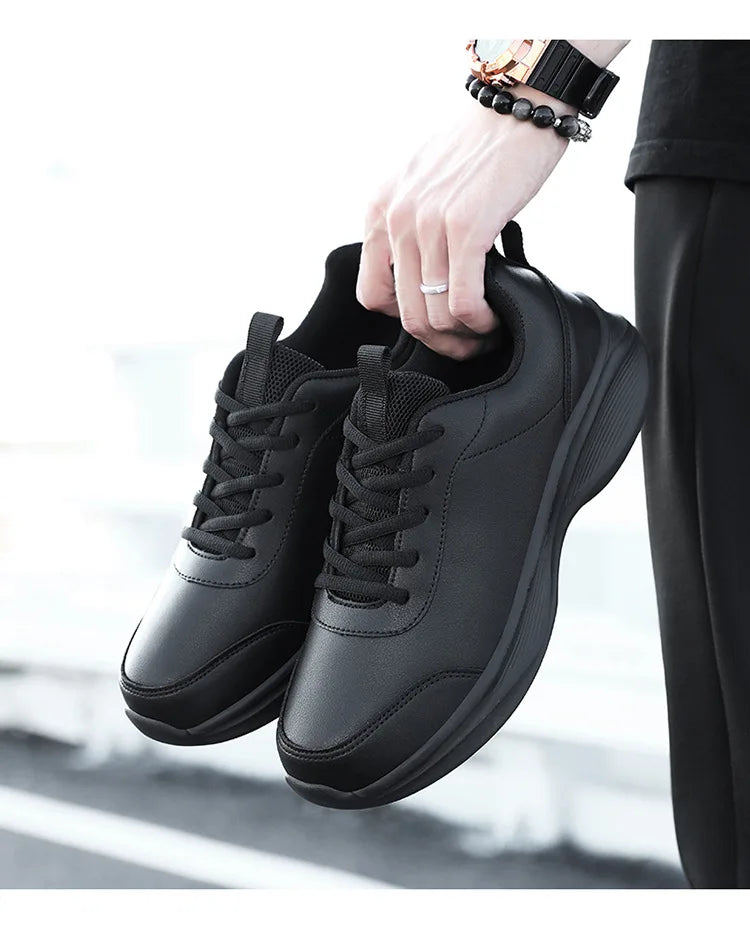 Women Men Shoes 2024 Autumn PU Leather Men's Sneakers Non-slip Casual Footwear Trainer Men Tenis Masculino Zapatillas Hombre