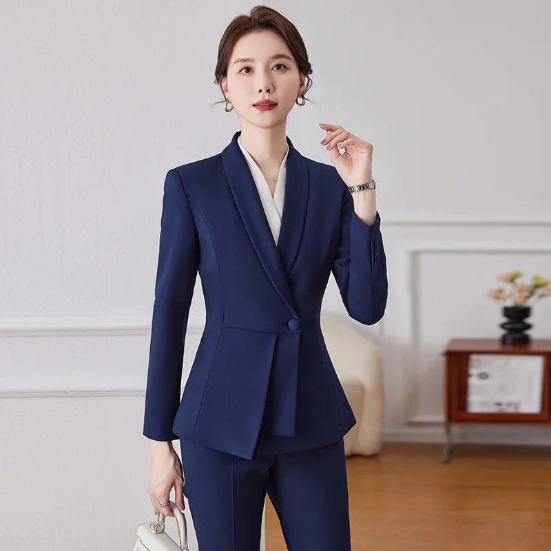 elegant Women Solid Suits