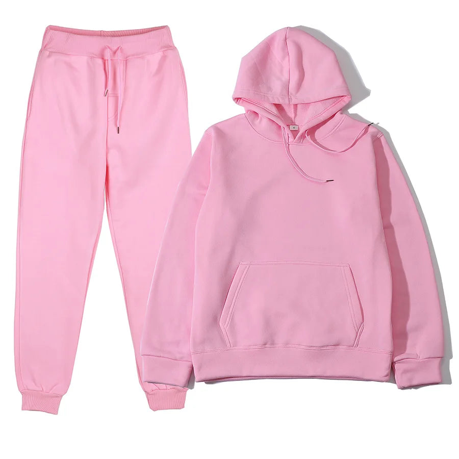 Men's Sports Suits Fashion Tracksuit Women Hoodies + Pants Two Pieces Sets Running Casual Sweatshirts Sweatpants Men's Clothing