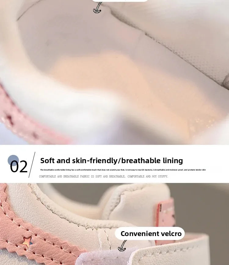 2025White Casual Shoes For Baby Boy Girl Brand Children Sneake  Kids Shoes Toddler Walking Shoes Size 1