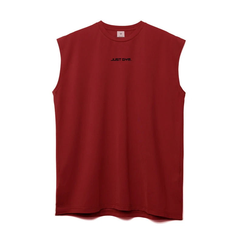 Summer Fashion Fitness Tank Top Men Sports Vest Gym Clothing Bodybuilding Muscle Exercise Running Quick Dry Sleeveless T-Shirt