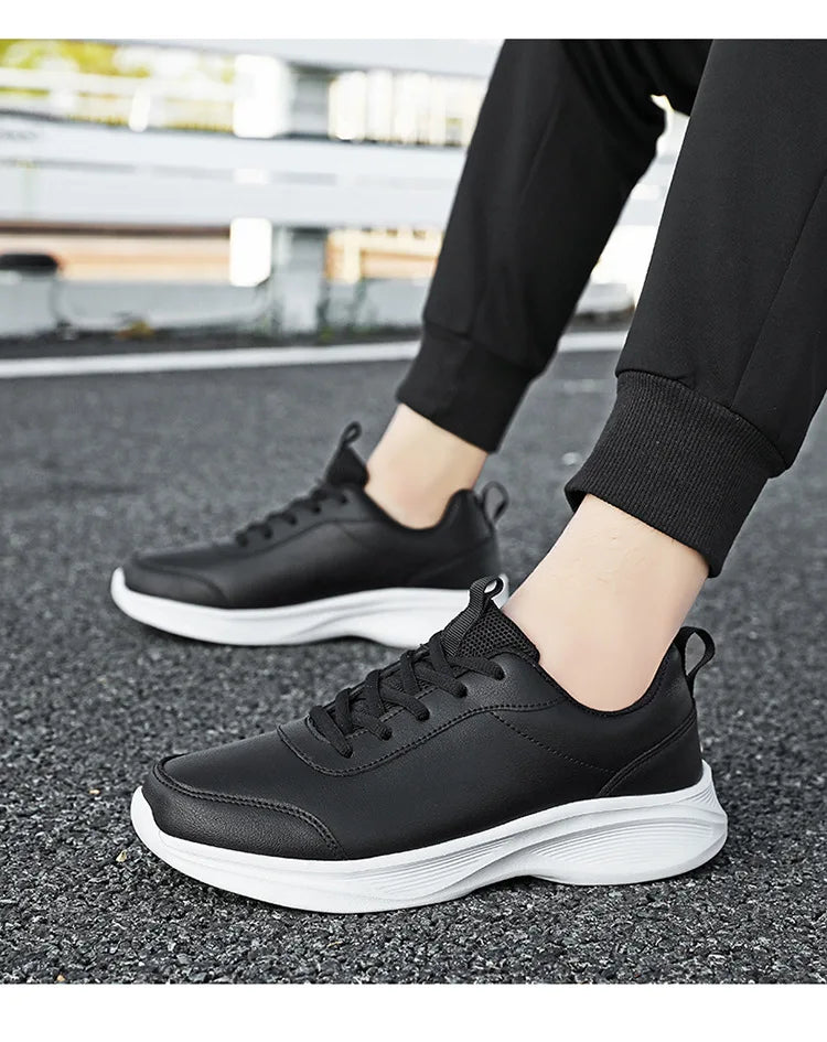 Women Men Shoes 2024 Autumn PU Leather Men's Sneakers Non-slip Casual Footwear Trainer Men Tenis Masculino Zapatillas Hombre