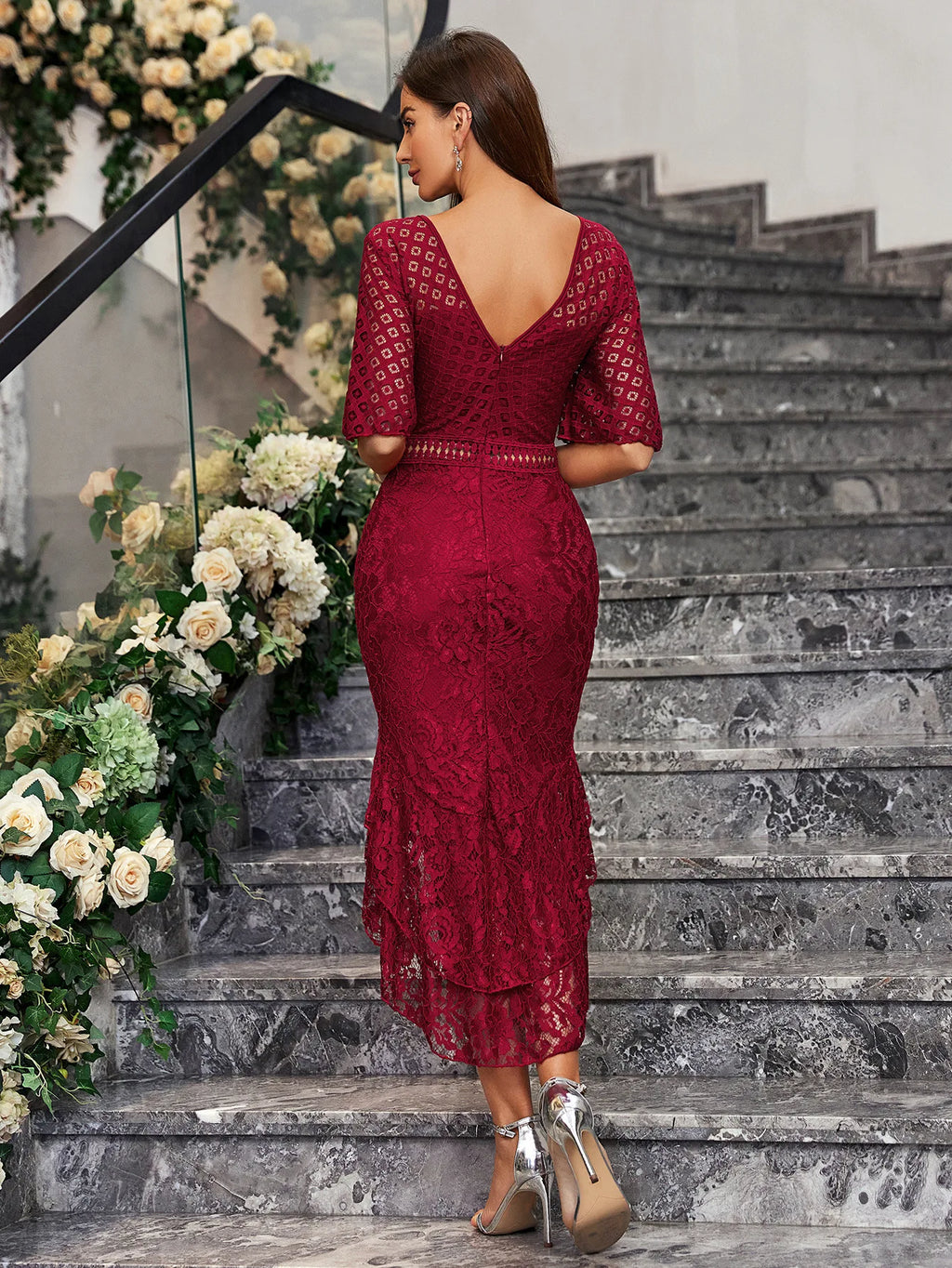 Women Elegant Lace drerss
