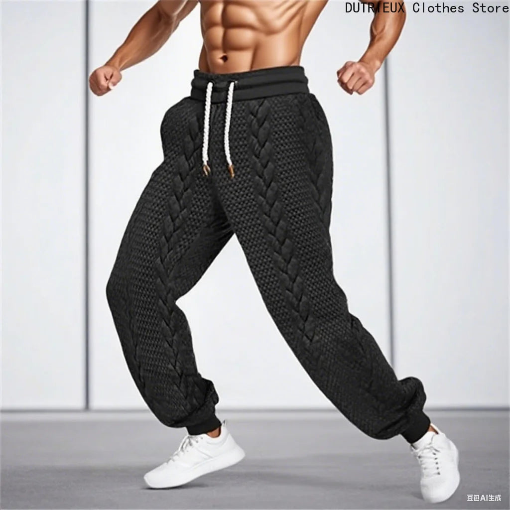 Fall/Winter Men's Pants, Soft and Comfortable Casual Sportswear Pants, Fashionable Street Business Men's  Trousers