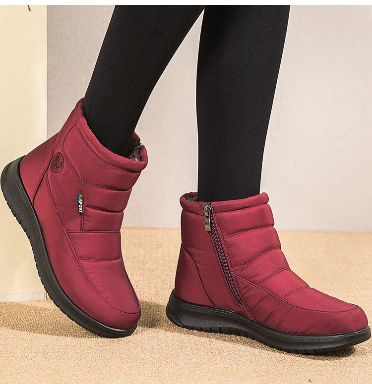 Women's Boots 2024 Ankle Boots For Women Shoes Winter Botines Warm Fur Snow Boots Waterproof Winter Botas Mujer Combat Boot