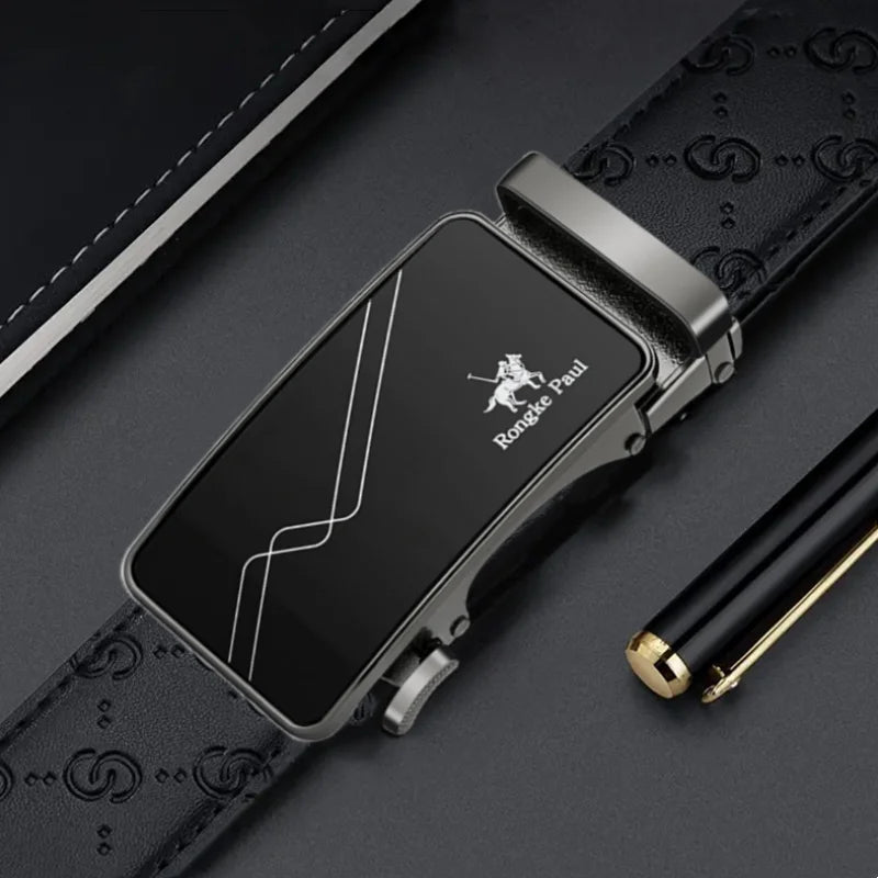 Fashion designer belts men's belts quality belts cowhide belts ratchet belts automatic buckle belts