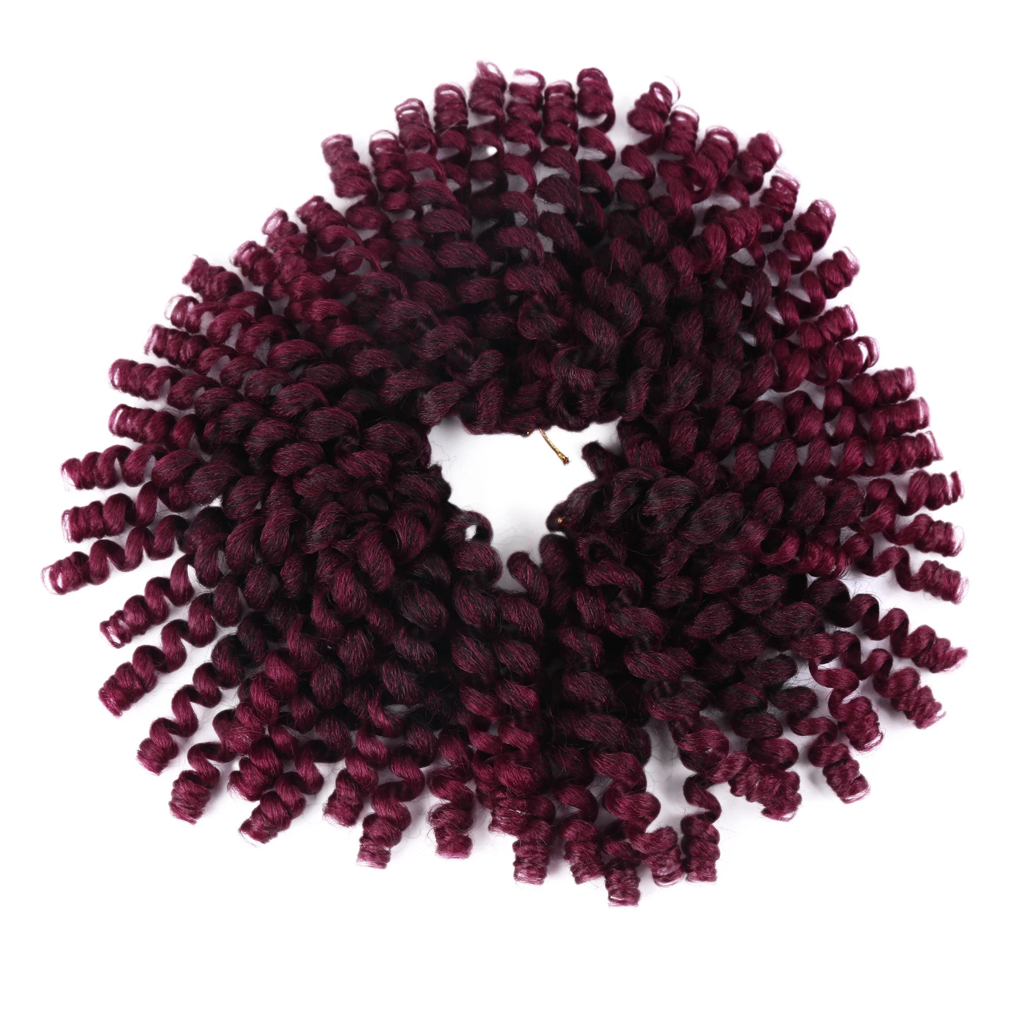 Synthetic Ombre Jumpy Wand Curl Crochet Braids Jamaican Bounce For Africa Braiding Hair Extensions Pre-Twisted For Black Women