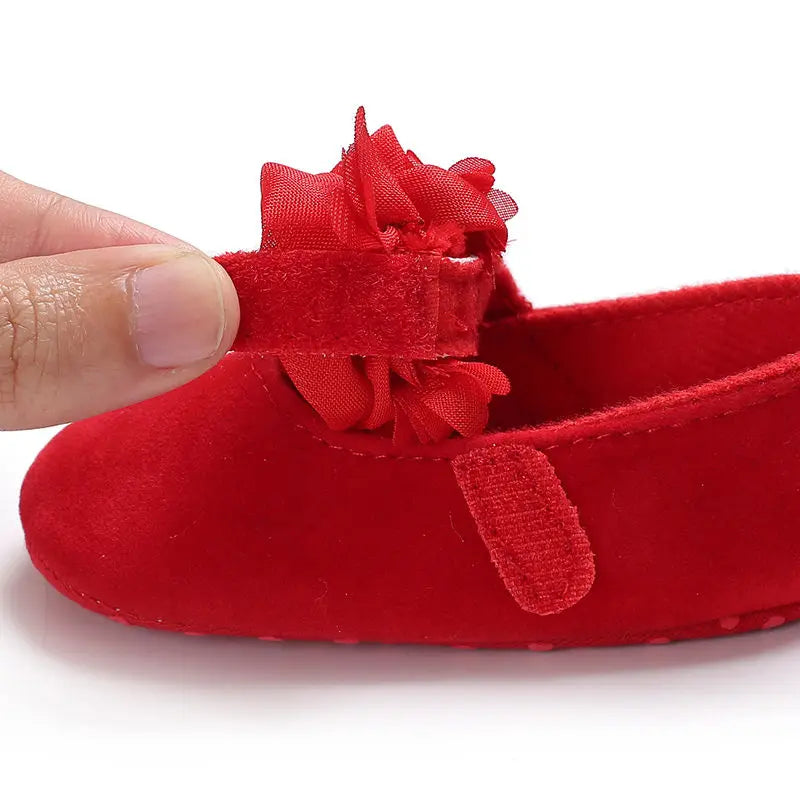 Infant Newborn Soft Sweet Mary Jane Baby Shoes Kids Wedding Party Dress Footwear Children Princess First Walker Baby Girl Shoes