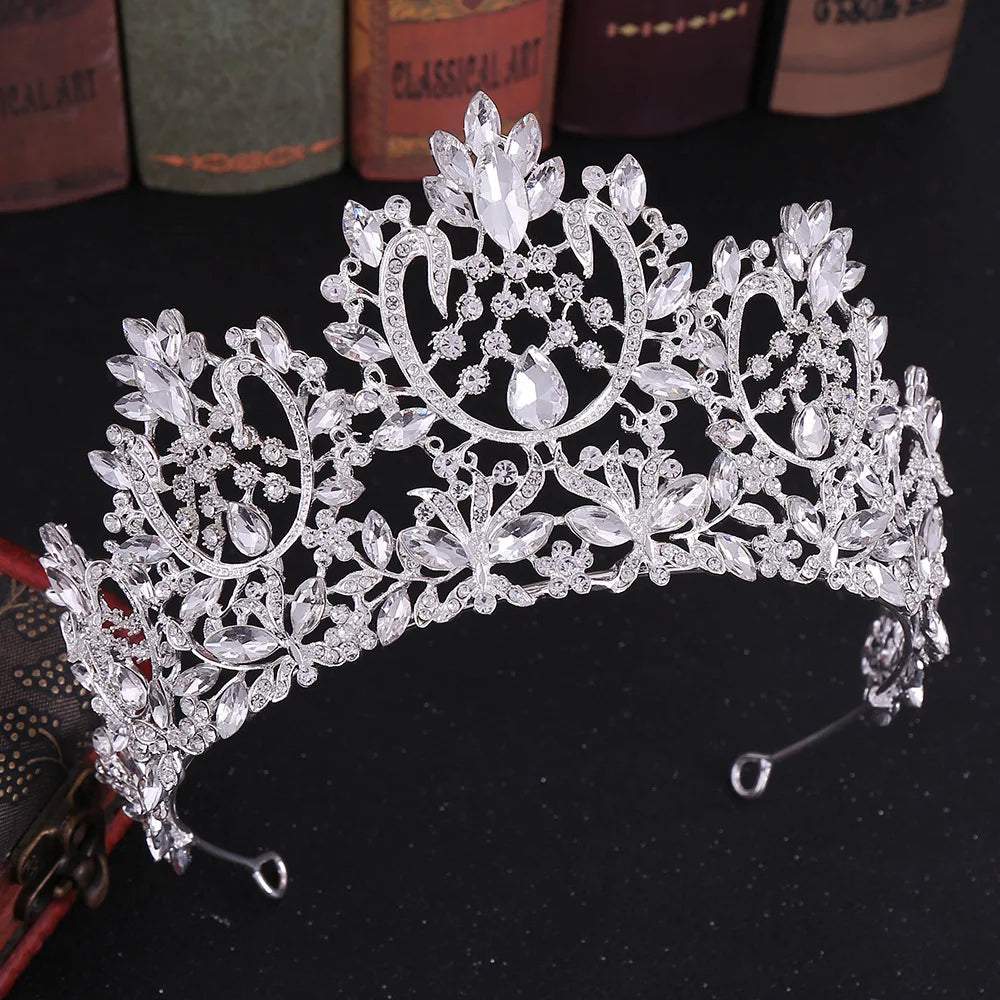 Rhinestone Tiaras and Bridal Wedding Hair  Jewelry