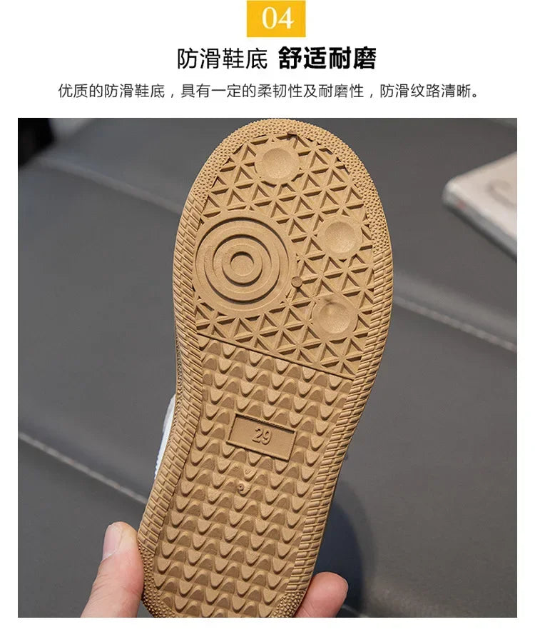 Lightweight Kids Skate Shoes 2025 New Spring Boys Non-slip Sports Footwear Breathable Training Running Fashion Sneakers