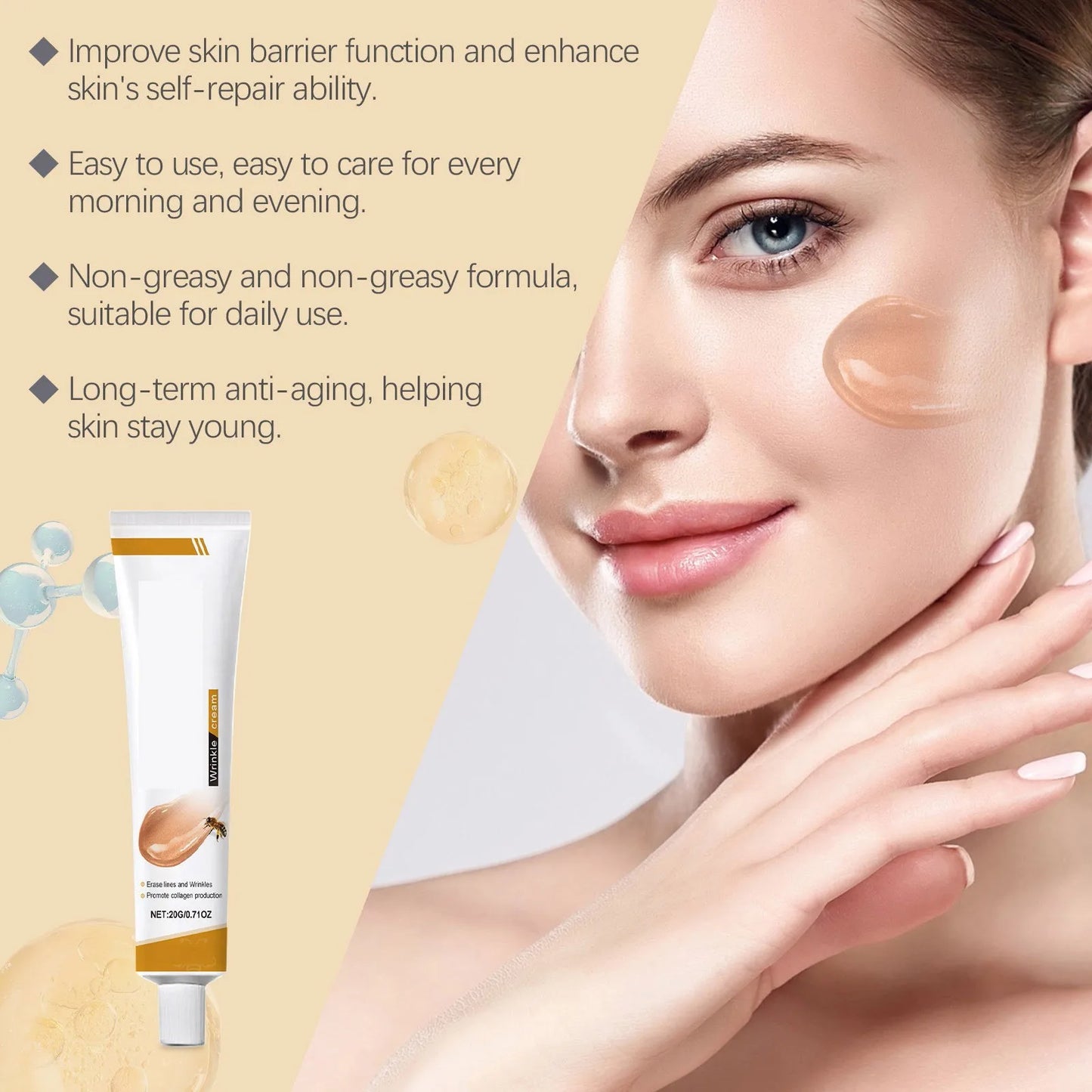 Facial Care Cream Mild, Hydrating, Brightening, Delicate, Rejuvenating, And Soft Skin Care Cream