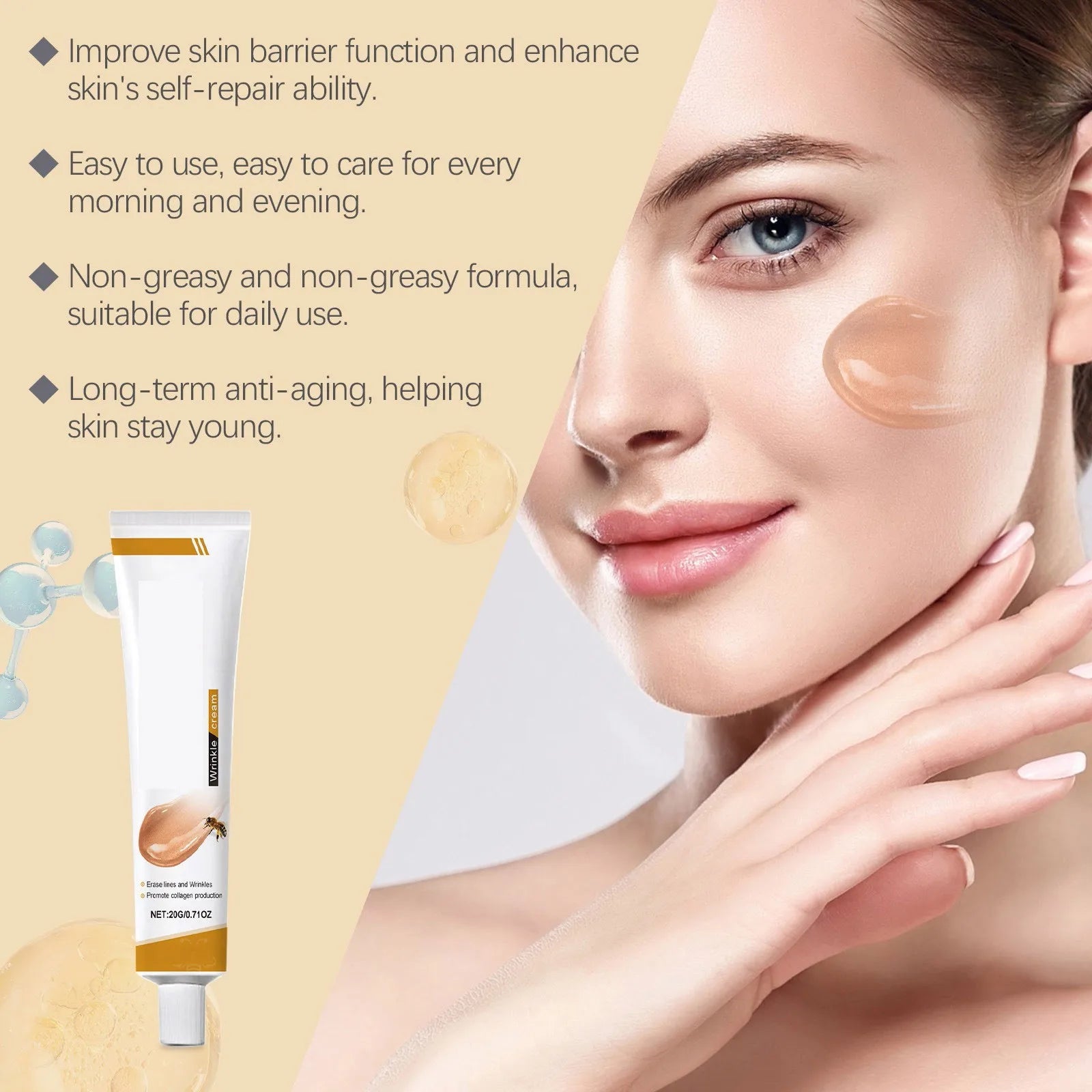 Facial Care Cream Mild, Hydrating, Brightening, Delicate, Rejuvenating, And Soft Skin Care Cream