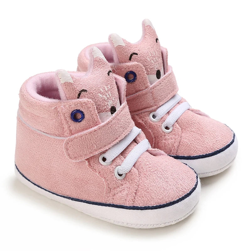 Spring and Autumn Women's Baby Casual Sports Shoes Soft Sole Anti slip Indoor and Outdoor Walking Shoes First Step Walking Shoes