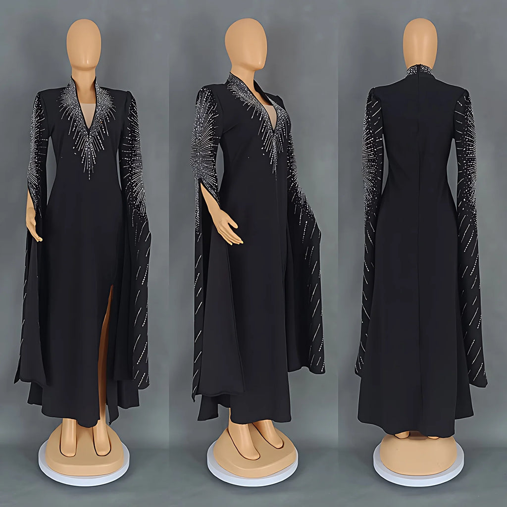luxury black gala Dress