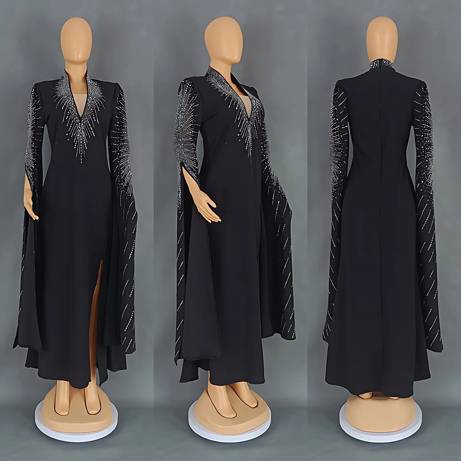 luxury black gala Dress