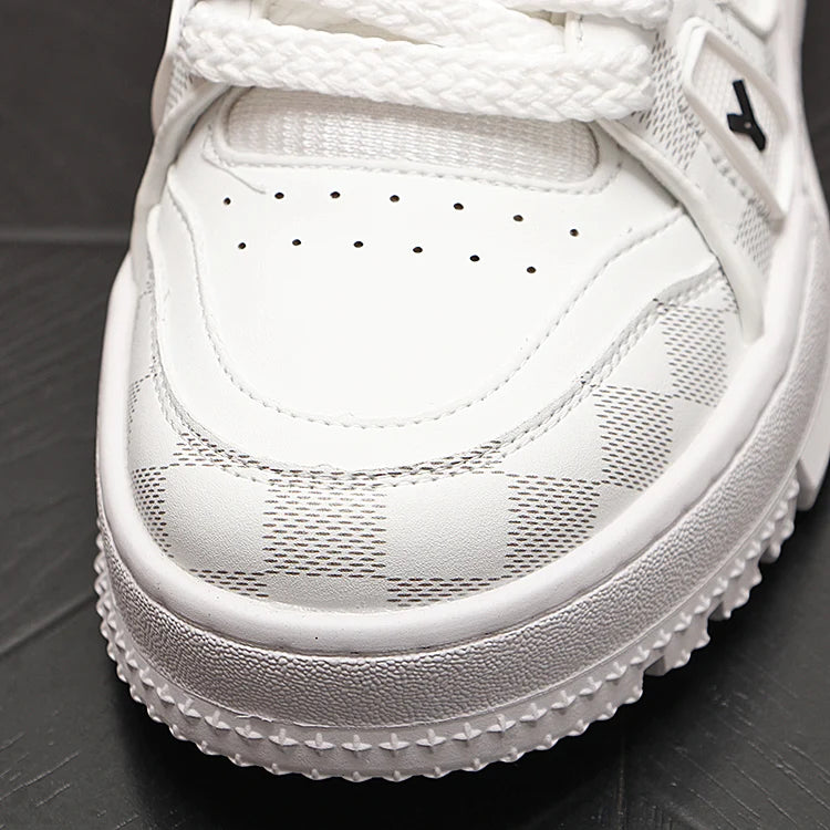 2025 New Men Outdoor Flat Classic Blue Sports Shoes Lace Up Skateboard Board Shoe Walking White Leisure Running Sneakers