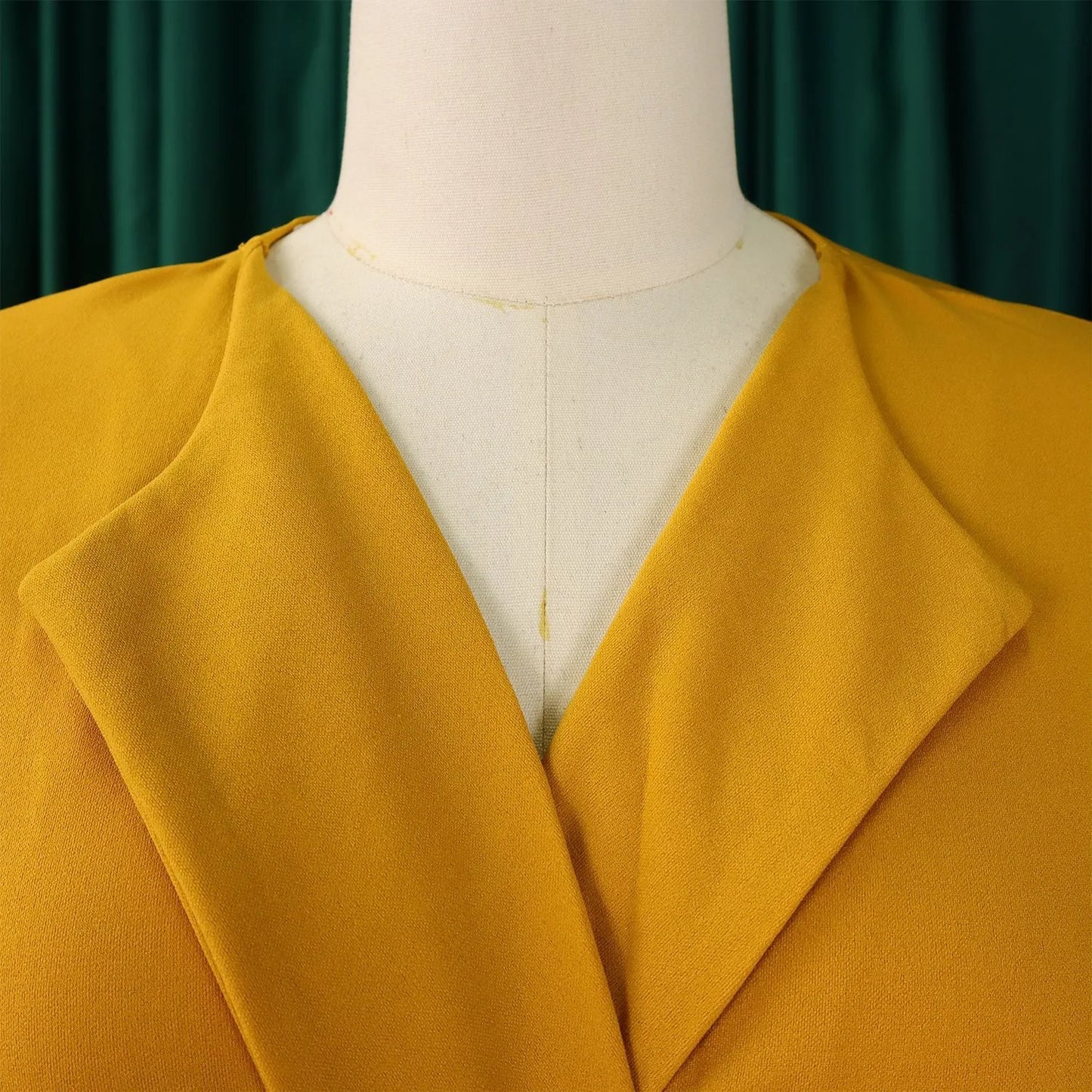 Elegant Office Ladies Dresses 2024 Autumn Fall Notched Collar Half Sleeve Belt Waisted Mid Calf Female Birthday Party Dress Midi