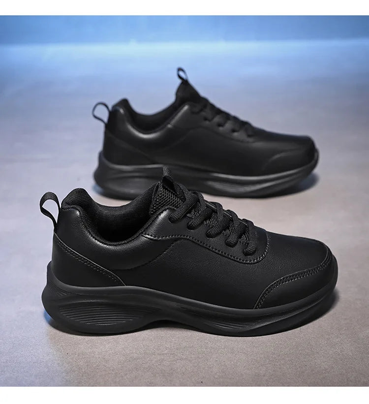 Women Men Shoes 2024 Autumn PU Leather Men's Sneakers Non-slip Casual Footwear Trainer Men Tenis Masculino Zapatillas Hombre