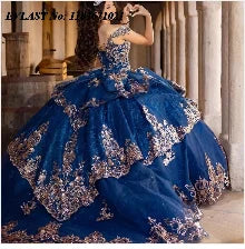 EVLAST Customized Pink Quinceanera Dress Ball Gown 3D Floral Applique Beading Tiered Corset Sweet 16 Vestidos De XV 15 Anos SQ88