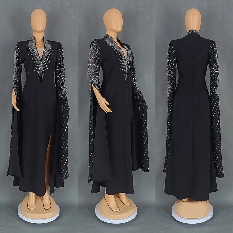 luxury black gala Dress