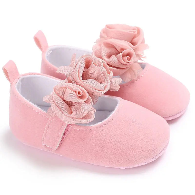 Infant Newborn Soft Sweet Mary Jane Baby Shoes Kids Wedding Party Dress Footwear Children Princess First Walker Baby Girl Shoes