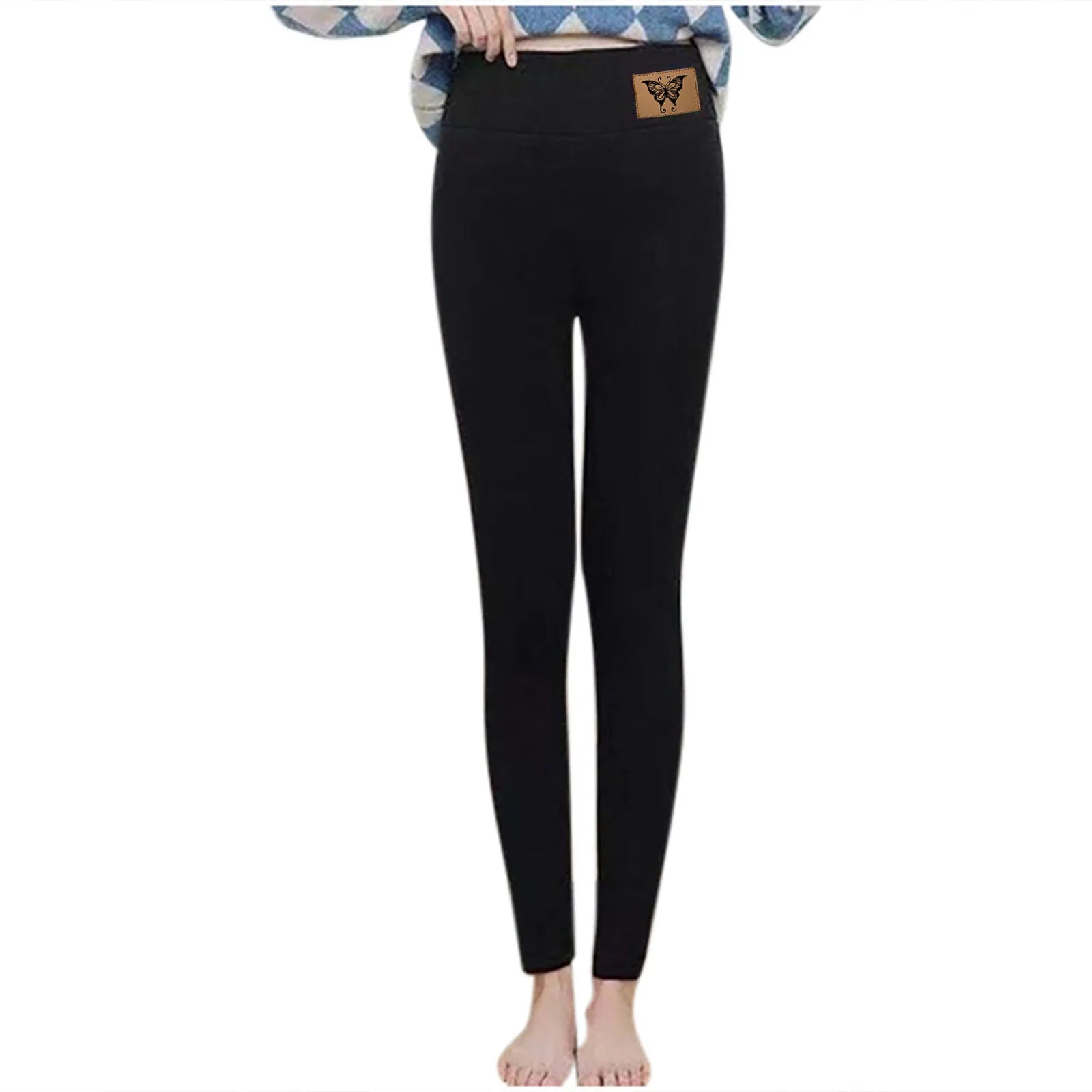 Winter Women Leggings Fleece Lined Velvet Keep Warm Pants High Waist Leggings Women Solid Comfortable Stretchy Thermal Plus Size