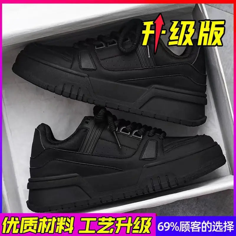 2025 New Fashion Trend Casual Shoes for Men pu Breathable Versatile Sports Shoes Low Top Comfortable Outdoor Board Shoes
