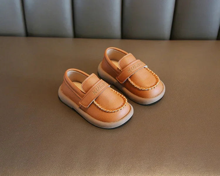 Baby Boys Casual Shoes for Wedding Party Fashion 2025 Spring Autumn Toddlers Kids Leather Shoes Slip-on Loafers Soft Flats New