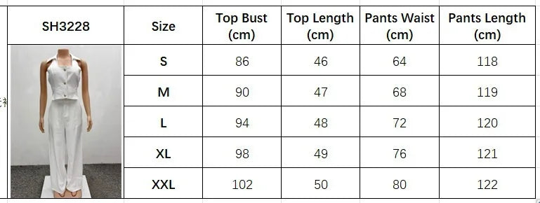 Pants Set Women Two Piece Sets Sexy Matching Sets Sleeveless Vest Tops Wide Leg Long Pants High Waist Slim Fit Y2k Streetwear
