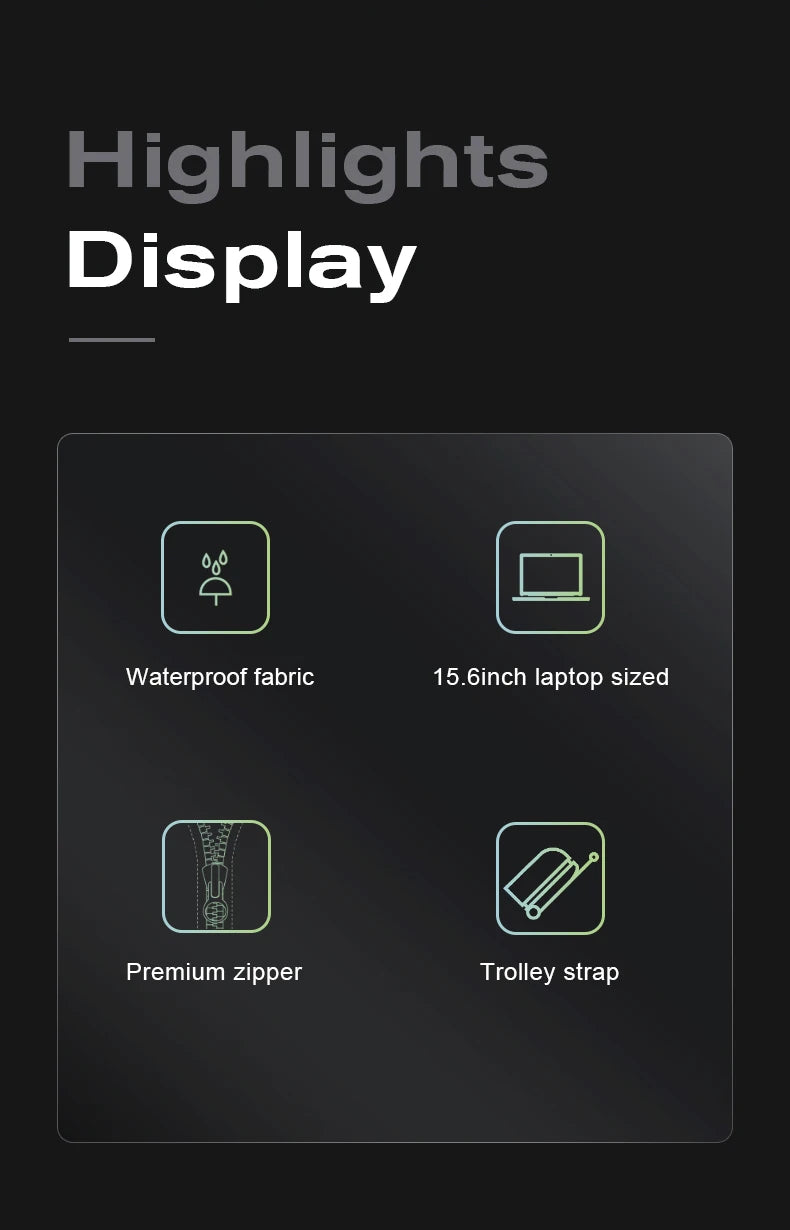 BANGE New Design Large Capacity Oxford Men 15.6 inch Laptop Backpack Softback Business Waterproof Backpacks with USB Charing