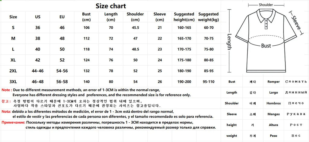 Summer Men's Short sleeved Polo Shirt Business Casual Collar T-shirt Plus Size Breathable Top European and American Plus size