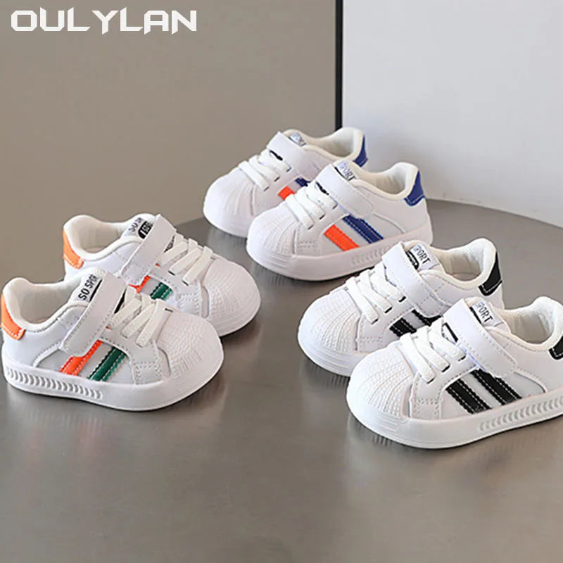 New Baby Shoes Spring Autumn Soft Soled Toddler Shoes Boys Sports Shoes Boys New White Shoes For Girls Breathable Non-slip