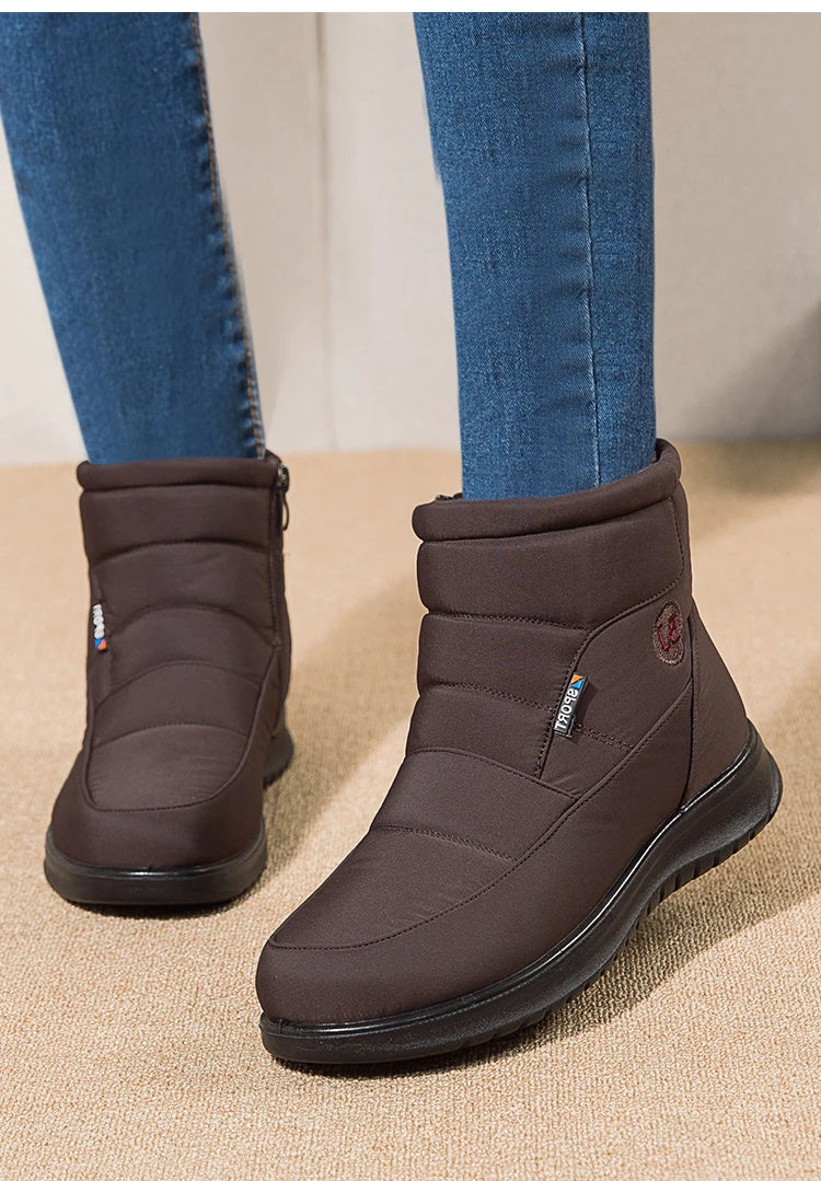Women's Boots 2024 Ankle Boots For Women Shoes Winter Botines Warm Fur Snow Boots Waterproof Winter Botas Mujer Combat Boot