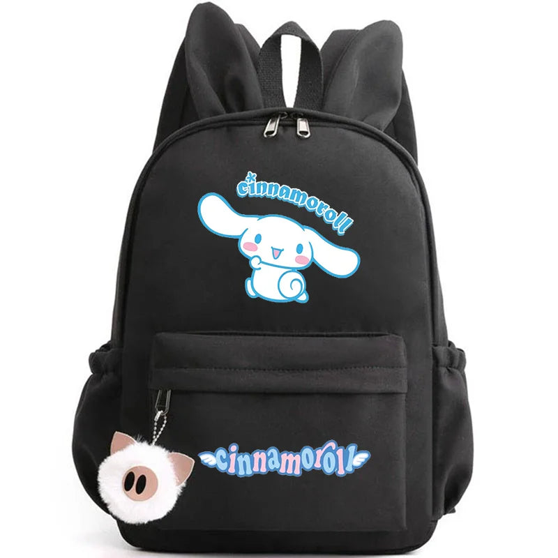 Cinnamoroll School Bags Backpack for Girl Boy Student Teenager Rucksack Women Casual Travel Rabbit Ears Mochila