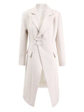 Women  Buckle Long Elegant Blazer