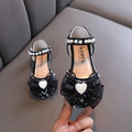 New Children Sandals Rhinestone Bow Wedding Princess Girls Sandal Party Dance Baby Student Flats Kids Performance Shoes H251